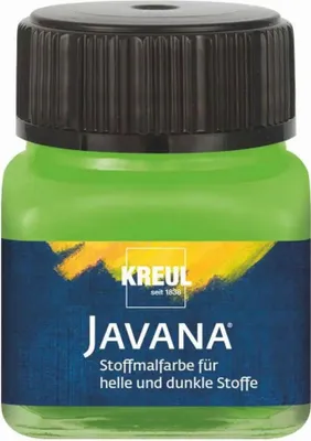 Image de KREUL Javana Peinture pour tissu pour tissus clairs et foncés Vert feuille 20 ml