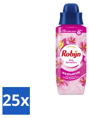 Immagine prodotto di 25 flaconi di profumo per bucato Robijn, fragranza Intense Pink Sensation, capacità 342 ml, confezione