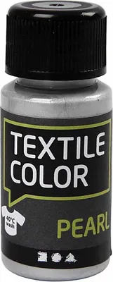Productafbeelding van Textielverf, zilver, parelmoer, 50 ml