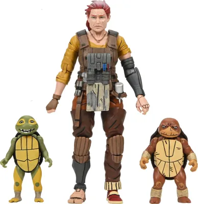 Zdjęcie produktu dla Teenage Mutant Ninja Turtles (The Last Ronin The Lost Years) Actionfigur Grammy April with Baby Yi & Moja 18 cm