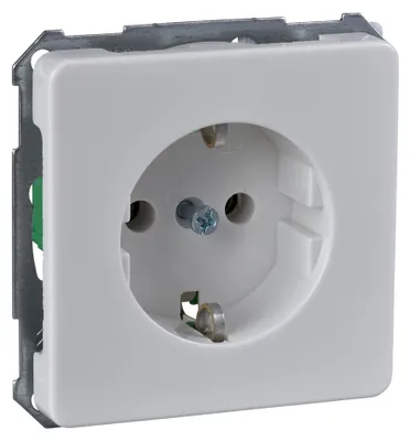 Produktbild von Schneider Electric UP-Steckdoseneinsatz 205054 ohne Kralle 16A reinweiß