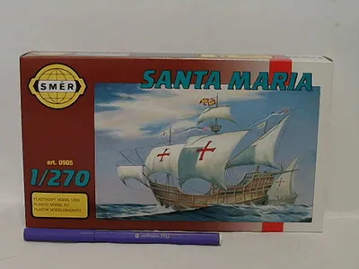 Obrázok produktu pre Model lode Santa Maria, mierka 1:270, rozmer 12x15,2 cm, balenie: krabica 25x14,5x4,5 cm
