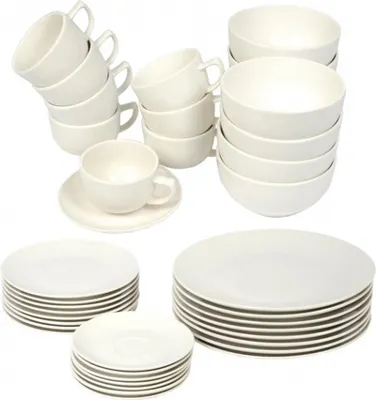Produktbild von jedálenský servis porcelán biely 40 kusov