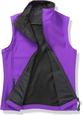 Produktbild von Result Core R232F | Damen Printable Soft Shell Bodywarmer - Farbe: Purple/Black - Größe: L