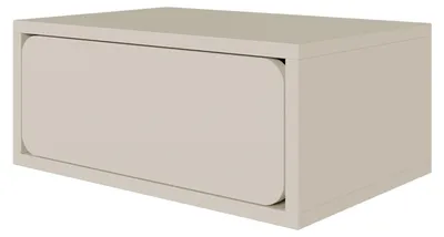 Immagine prodotto di Selsey WUWU - Comodino con cassetto, grigio, 50 cm