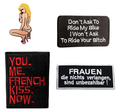 Obrázok produktu pre Macho Set 4 kusy - nášivky, nažehľovačky, nažehľovačky, nášivky, na nažehlenie