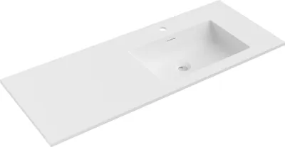 Obrázek produktu pro Mexen Otis umyvadlo zapuštěné do desky pravé 121 x 46,5 cm, bílý mat - 25181201P