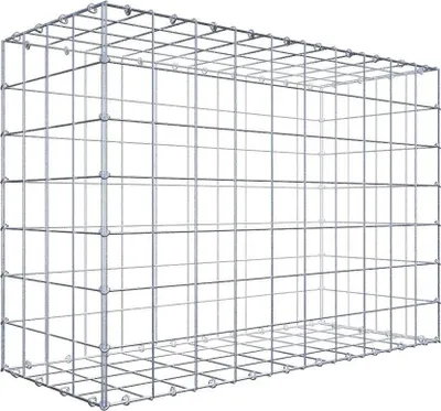 Immagine prodotto di Gabbione 100 cm x 70 cm x 40 cm (L x H x P), maglia 10 cm x 10 cm, anello a C