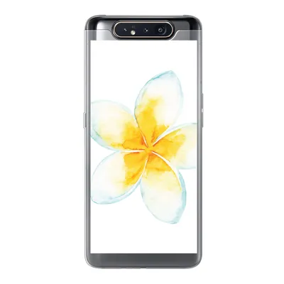 Produktbild von MuchoWow® Handyhülle Schutzhülle Hülle für Samsung Galaxy A80 Aquarellfarbe - Blume - Tropisch Silikon Softcase Handy Hülle - Schutzdeckel