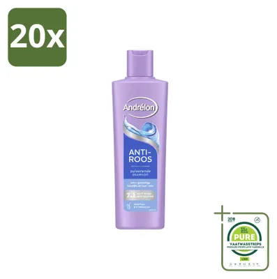 Image de 20 flacons de shampooing Andrélon Anti-pellicules - 250 ml - Lot de 20 pièces