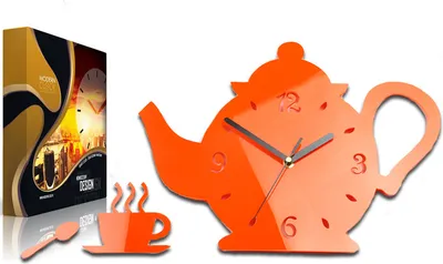 Produktbild von ModernClock, Küchenuhr, Uhrentasse, Wanduhr, wanduhr, schwarz