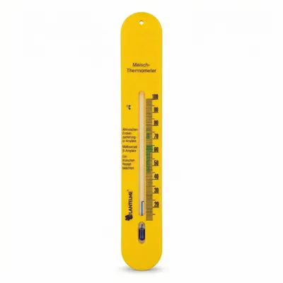 Produktbild von Maische Thermometer Selbstsinkend mit Schnur zum Bierbrauen Schnaps Weinherstellung Temperaturanzeige Analog bis 100°C für Maischebottich Maischefass