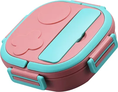 Image de Lunch Box With Fork 3 Compartment Japanese Lunch Box Reusable Lunch Dinner Containers Leakproof Stainless Steel Bento Box for Adults Kids School Office