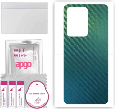 Produktbild von apgo Rückseite Schutzfolie, Skin, kompatibel mit Vivo IQOO Z6 V2220A, Hinten Displayschutzfolie aus Vinylfolie, kratzfest, einfache Montage - Kohlenstoff-Chamäleon CAKA1