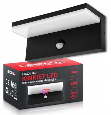 Produktbild von LEDLUX Außenwandleuchte 10W Neutralweiß PIR Wandleuchte