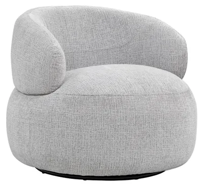 Produktbild von Loungesessel Max drehbar aus Chenille - Grau