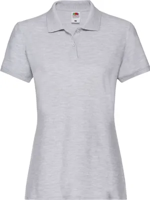 Produktbild von Poloshirt für Damen Lady-Fit Premium Polo - Heather Grau, XS