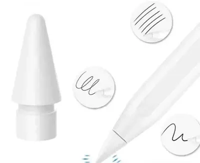 Produktbild von Bleistiftspitze passend für Apple Pencil - Passend für Apple Pencil 1 und 2 - Weiß - 1 Stück - Ersatzspitze für Pencil - CHPN