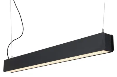 LED-Büro Pendelleuchte, Metall, Weiß, 45 W, 2900 lm