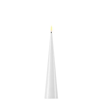 Produktbild von Deluxe Homeart Kegelkerze LED Weiß (20cm)