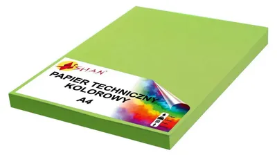 Produktbild von Technisches Papier A4 160g grasgrün v2 50 Blatt