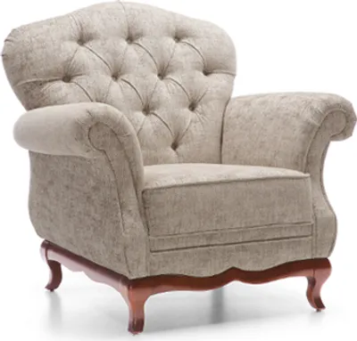 Obrázok produktu pre Chesterfield Jednomiestna pohovka Kreslo Gauč Čalúnenie Sedací nábytok Textilná látka