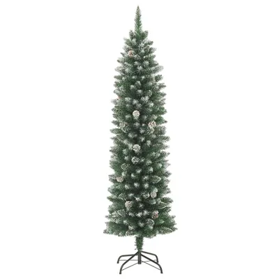 Image de vidaXL Sapin de Noël artificiel avec support Svelte 240 cm PVC
