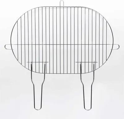 Image de Grille Simple Acier - 51x33 manche bois