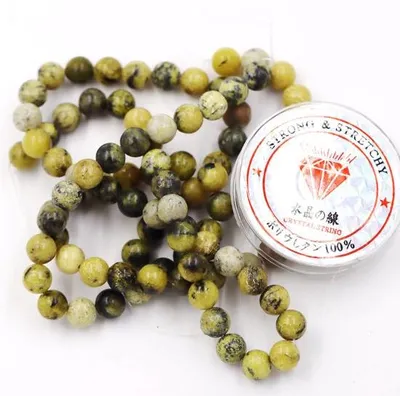 Produktbild von Gelbe Turmalinperlen 6mm, 128 Stück, Selbstmacher