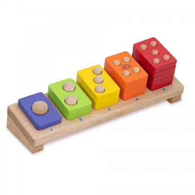 Produktbild von Wonderworld Holzpuzzle Bunte Zählungen
