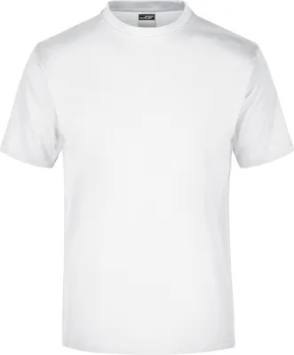 Produktbild von James & Nicholson Komfort-T-Shirt aus Single-Jersey Herren JN001 Gr. XL white