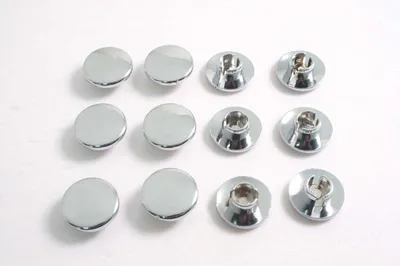 Immagine prodotto di Kit 12 tappi fori specchietto JMP M8 cromati