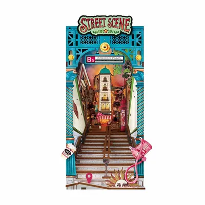Zdjęcie produktu dla Rolife 3D Puzzle "Bookstore Street Scene," 196 Pieces
