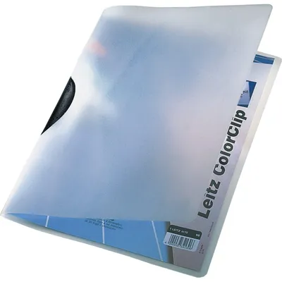 Produktbild von Leitz ColorClip, Schwarz, Transparent, Polypropylen (PP), 30 Blätter, A4, 221 mm, 9 mm