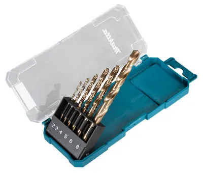 Zdjęcie produktu dla Zestaw Wierteł Hss-Co, 6 Szt. 2,0 / 3,0 / 4,0 / 5,0 / 6,0 / 8,0 Mm Makita
