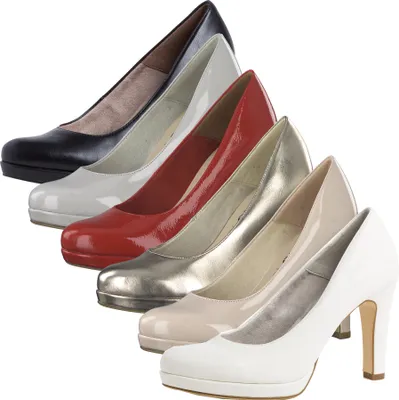 Produktbild von Tamaris Damen High Heel Pumps Plateau 1-22426-28, Größe:41 EU, Farbe:Gold