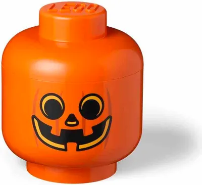 Obrázok produktu pre Room Copenhagen LEGO Storage Head "Pumpkin", large, storage box (orange / black)