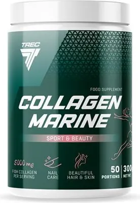 Produktbild von TREC® COLLAGEN MARINE 5000mg + ZINC + VIt. D3 + Biotin 300g Wildberry