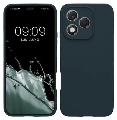 Produktbild von kwmobile Handyhülle für HONOR 400 Lite Hülle - weiches Handy Silikon Case - Schutzhülle Cover - Dunkler Schiefer