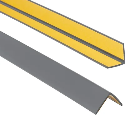 Produktbild von ProfiPVC Winkelprofil selbstklebend PVC 25x25mm 2,00 m Kunststoffwinkel Kantenschutz, Anthrazit