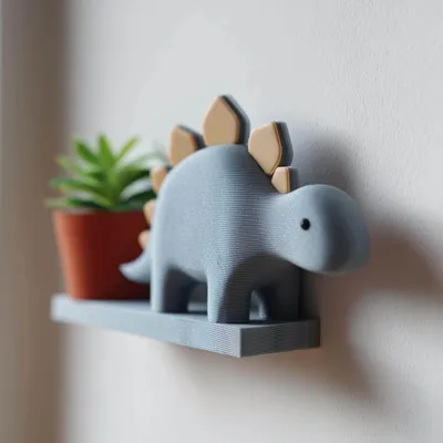 Stegosaurus-Wandregal fürs Kinderzimmer – Decords Wandregal, Produktansicht 1