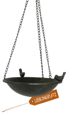 Vogeltränke mit Katzen-Schutz, zum Aufhängen, Ø 28 cm