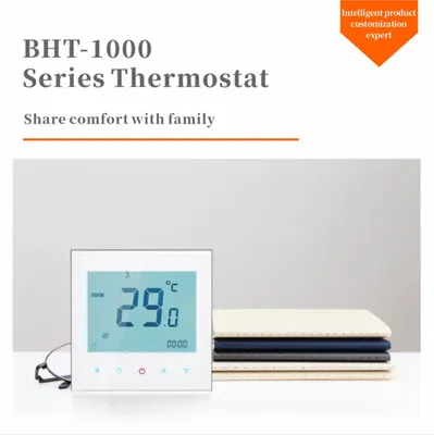 Obrázok produktu pre 5A AC95-240V Týždenný programovateľný LCD displej s dotykovou obrazovkou Termostat na ohrev vody Regulátor izbovej teploty