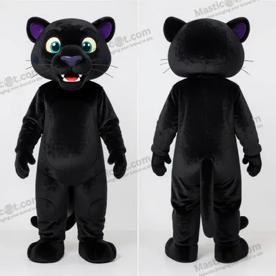 Immagine prodotto di Costume da mascotte MASTICOT pantera nera elegante