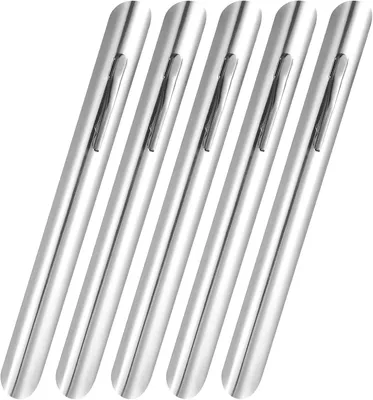 Immagine prodotto di 5 raschietti per briciole in acciaio inossidabile, ideali per rimuovere facilmente le briciole sui tavoli nei ristoranti, con un design leggero e portatile, adatti a diverse occasioni