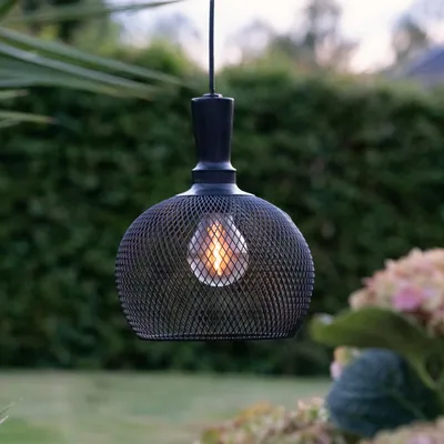 Zdjęcie produktu dla Star Trading Lampa solarna LED wisząca czarna 19x24cm 481-70
