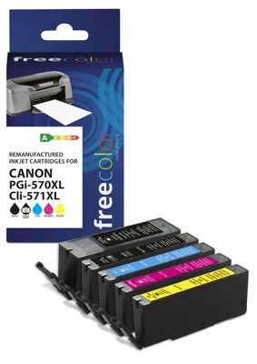 Productafbeelding van Freecolor K10519F7 Freecolor Patrone Canon PGI-570XL black + CLI-571XL BK/C/M/Y remanufactured