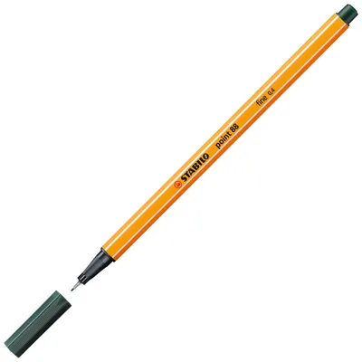 Obrázok produktu pre STABILO point 88, Zelená, Zelená, Oranžová, Šesťhranný, Kov, 0,4 mm, Nemecko