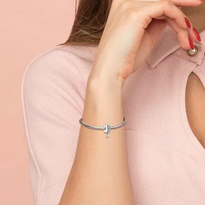 Produktbild von Herzförmiger Anhänger für Europäische Armbänder Damen Charms und Perlen