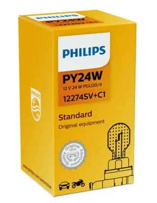 Image de Philips PY24WSV+ 12V 24W PGU20/4 SilverVision Plus 1st.